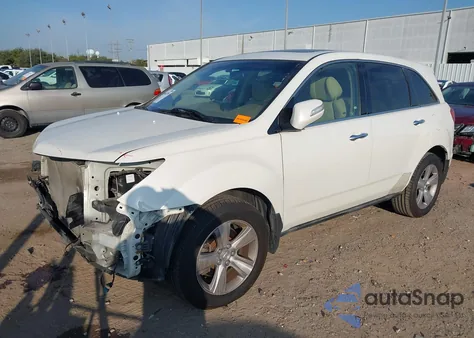 2010 Acura Mdx Technology Package z USA, uszkodzony, nr VIN 2HNYD2H49AH511806